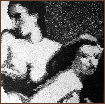 Twee vrouwen, schilderij van Gerrit Steenbreker 